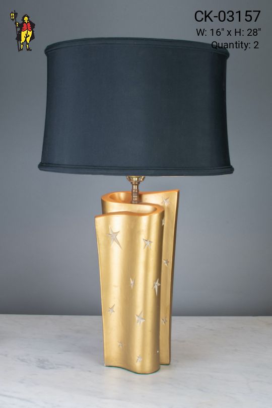 Star Etched Table Lamp