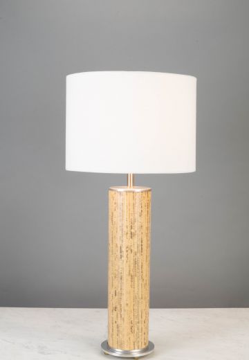 Wooden Textured Table Lamp