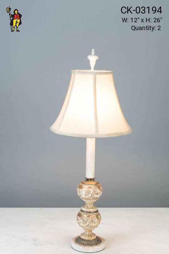 Victorian Single Candle Table Lamp