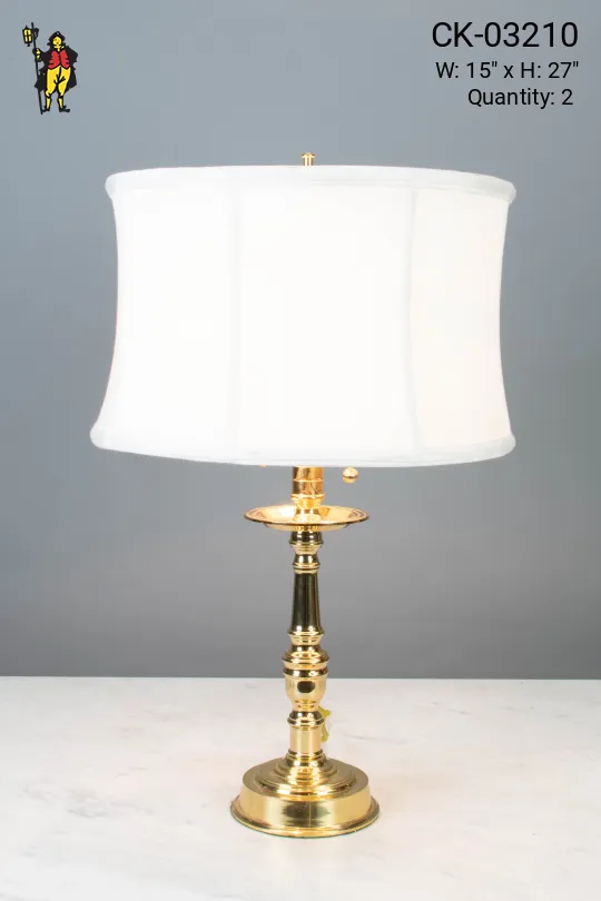 Polished Brass Table Lamp