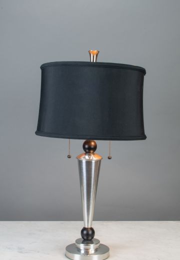Modern Nickel Table Lamp