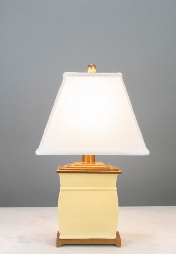 Yellow Ceramic Table Lamp