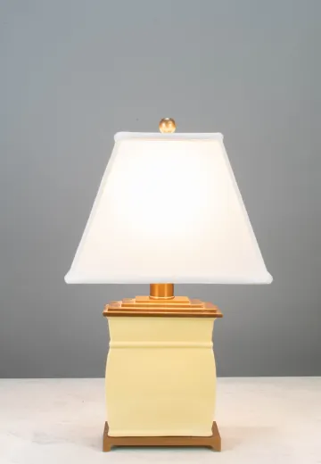 Yellow Ceramic Table Lamp
