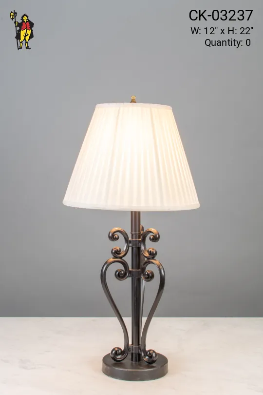 Bronze Scrolls Table Lamp