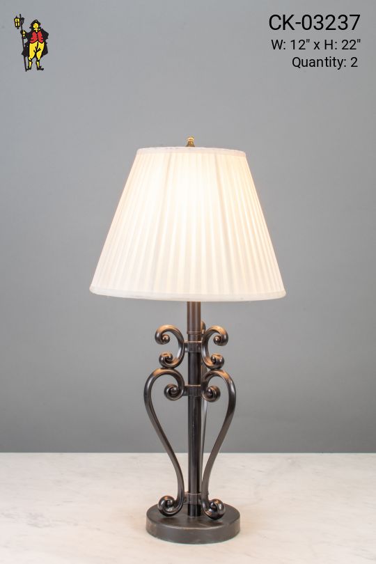 Bronze Scrolls Table Lamp