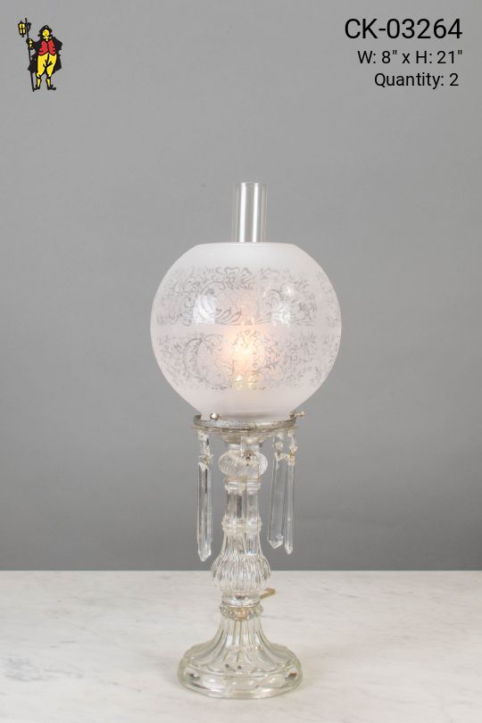 Crystal Oil Table Lamp