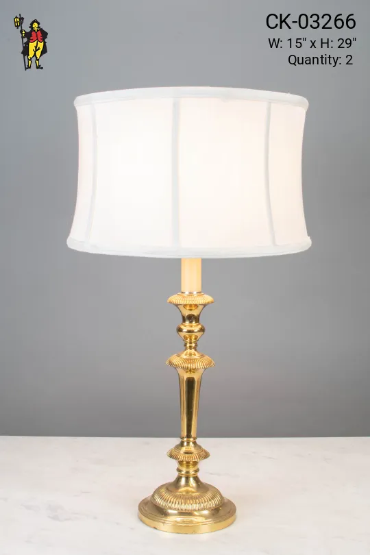 Traditional Polished Brass Table Lamp