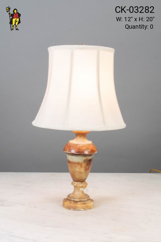Small Marble Multicolored Table Lamp