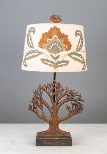 Wooden Tree Table Lamp