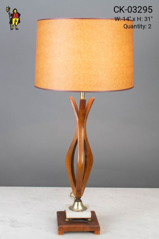 Contemporary Wooden Table Lamp