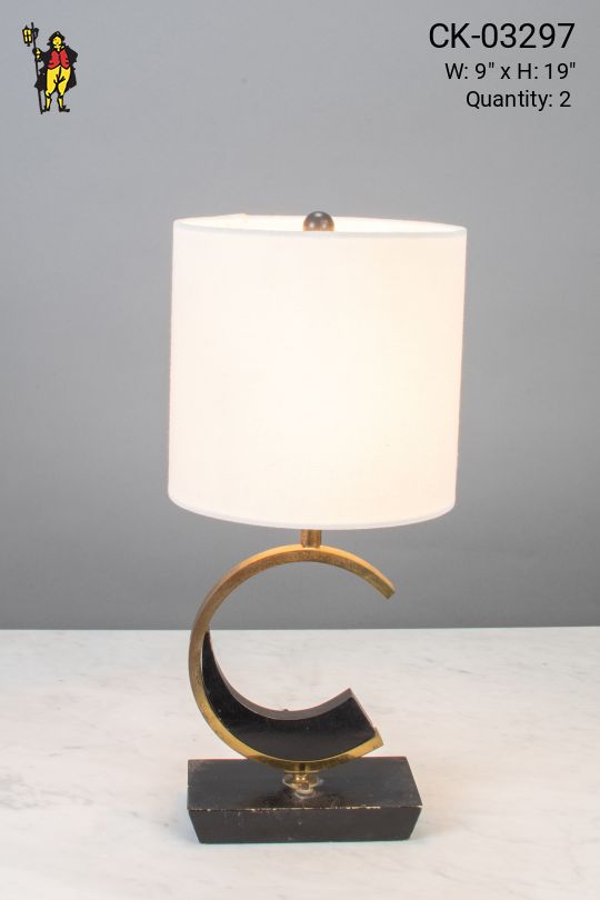 Contemporary "C" Shape Table Lamp
