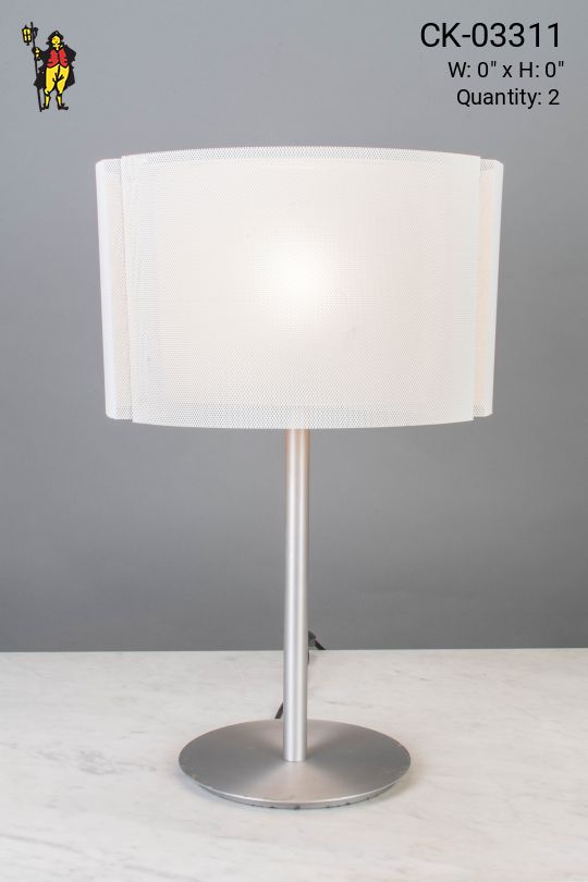 Contemorary Silver Table Lamp