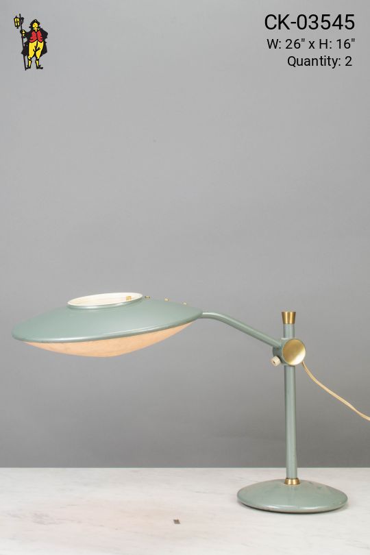 Mid Century Green Table Lamp