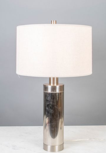 Contemporary Silver Table Lamp