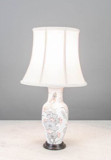Traditional Painted Ceramic Table Lamp
