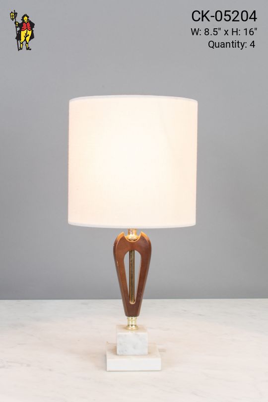 Small Wooden Table Lamp