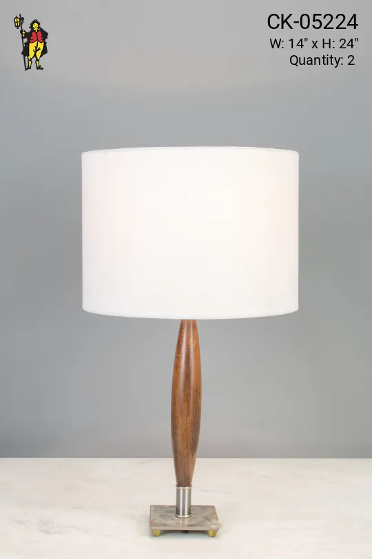 Contemporary Wooden Table Lamp