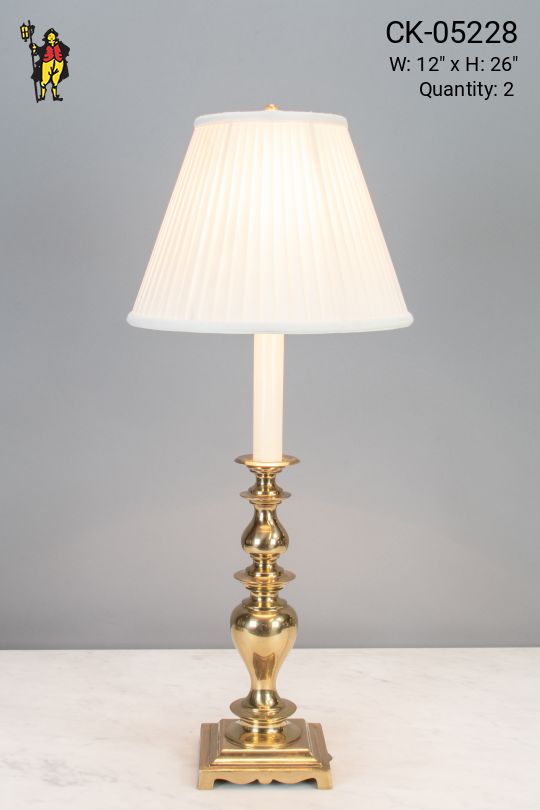 Polished Brass Traditional Table Lamp