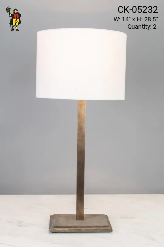 Simple Modern Brass Pole Table Lamp