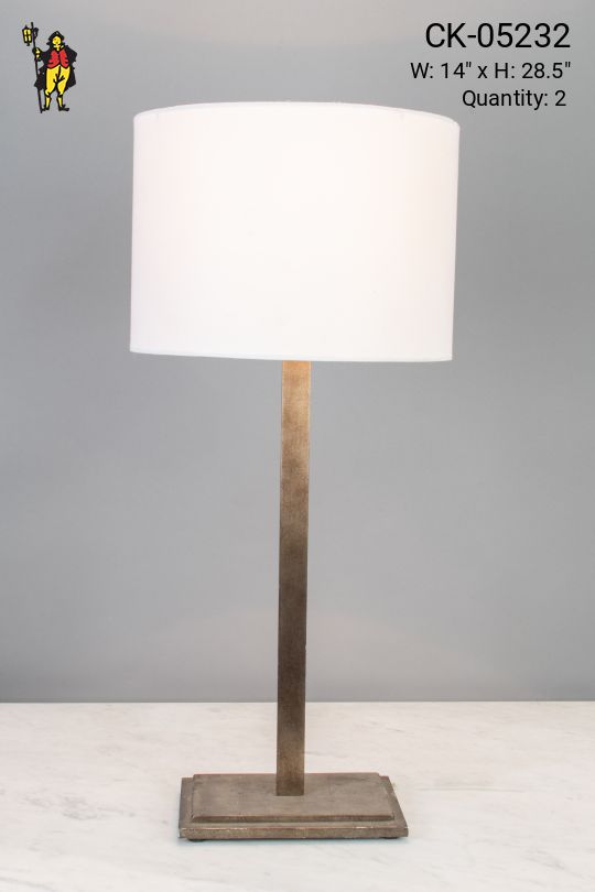 Simple Modern Brass Pole Table Lamp