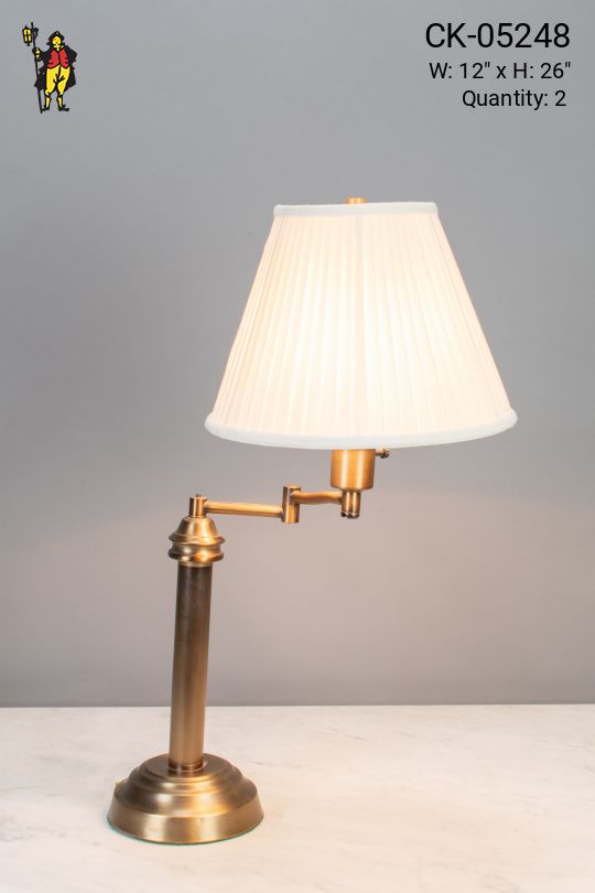 Adjustable Brass Table Lamp