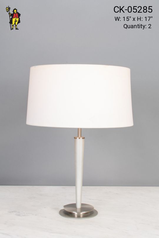 Silver Contemporary Table Lamp