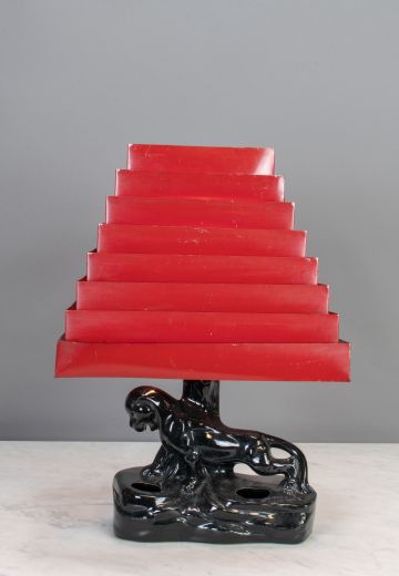 Black Jaguar Table Lamp