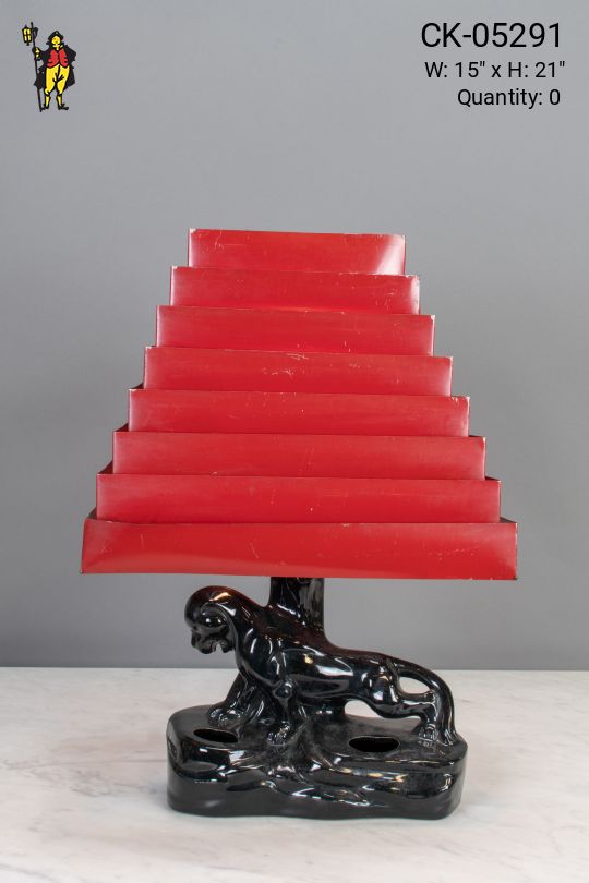 Black Jaguar Table Lamp