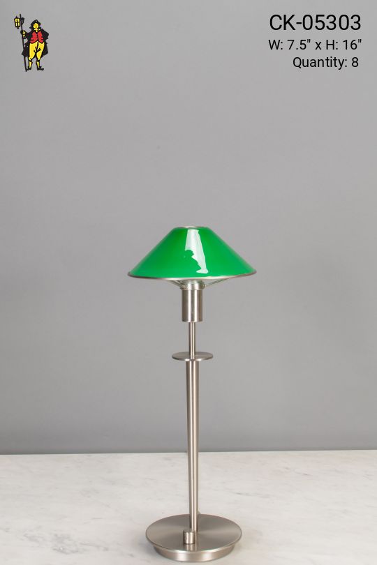Contemporary Desk Lamps (8 White, 4 Green)