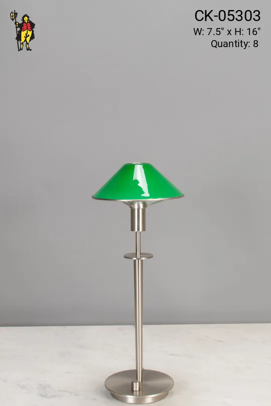 Contemporary Desk Lamps (8 White, 4 Green)