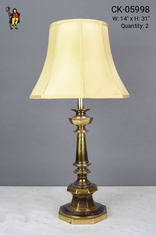 Traditional Polished Brass Table Lamp