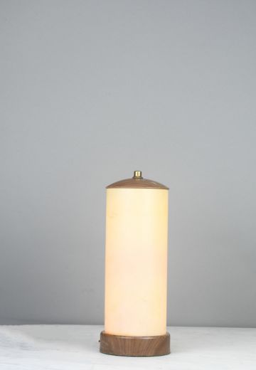 Faux Wood Table Lantern