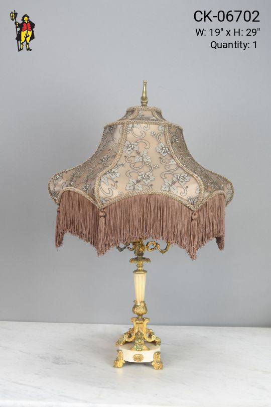Victorian Footed Table Lamp
