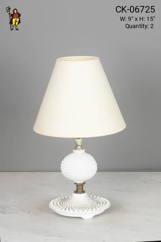 Small Textured Ceramic Table Lamp
