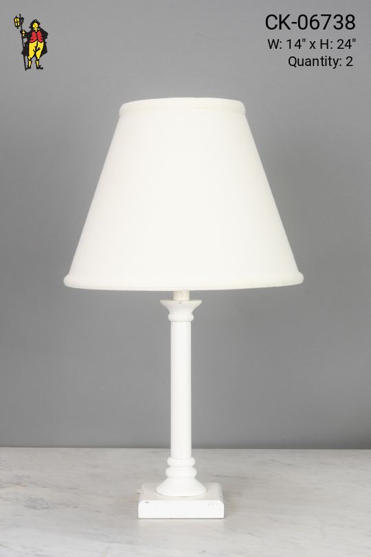 Traditional White Table Lamp