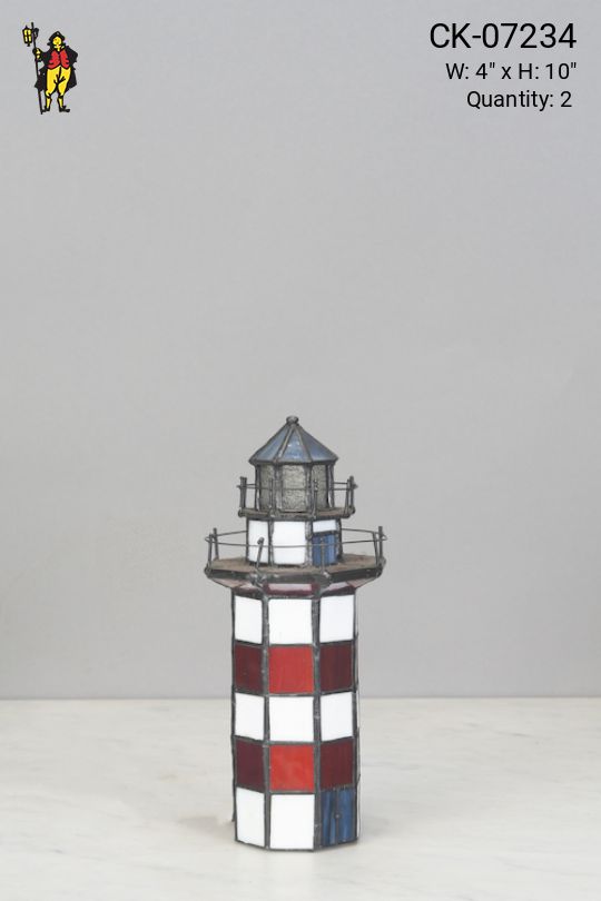 Glass Lighthouse Table Lamp