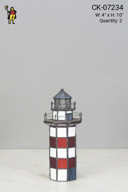 Glass Lighthouse Table Lamp