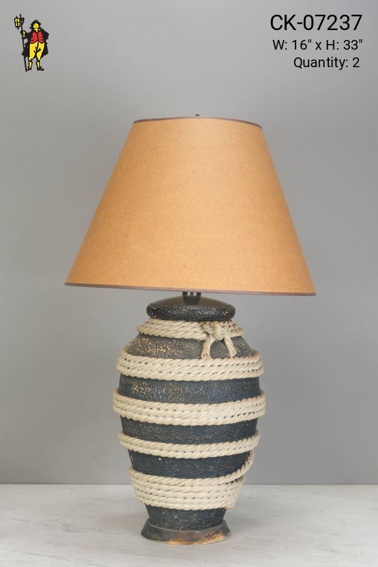 Nautical Rope Ceramic Table Lamp