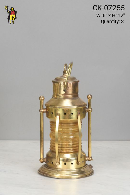 Polished Brass Lantern