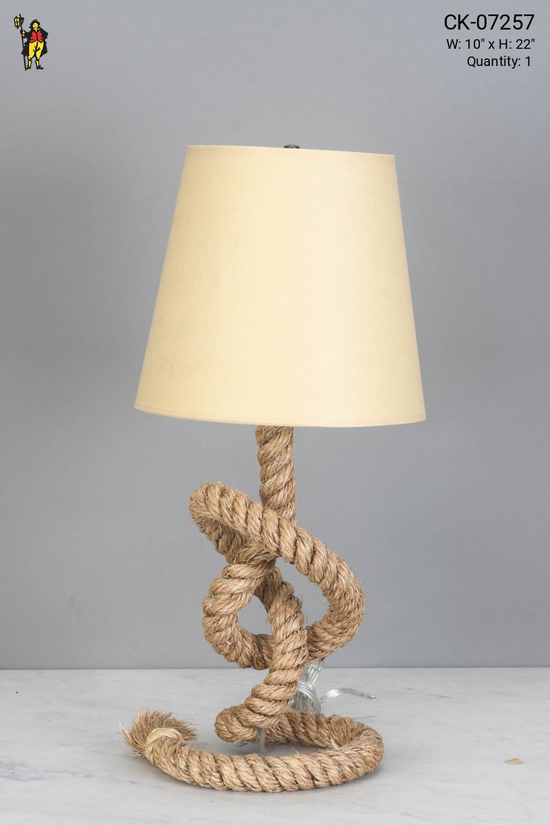 Nautical Rope Table Lamp Table Lamps Collection City Knickerbocker Lighting Rentals