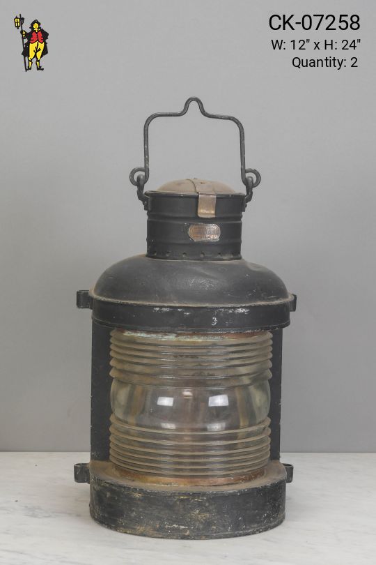 Distressed Oversized Lantern