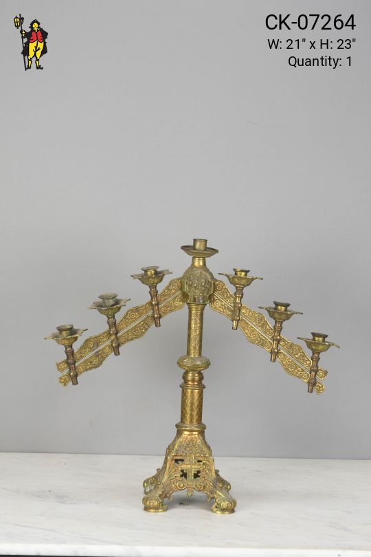 Non Electric Seven Candle Candelabra