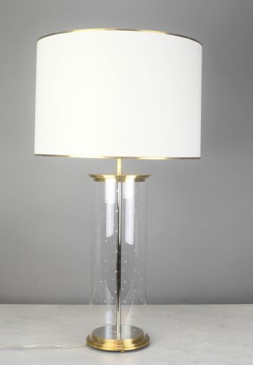 Glass Contemporary Table Lamp