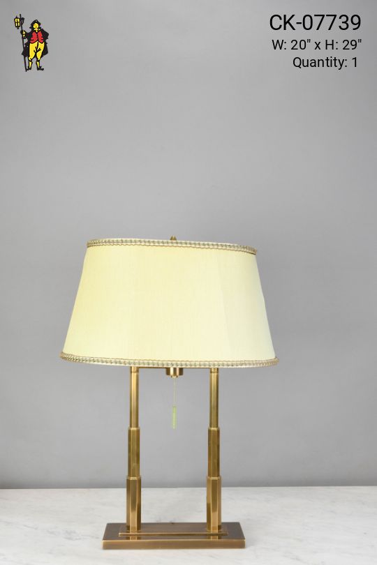 Formal Modern Brass Table Lamp
