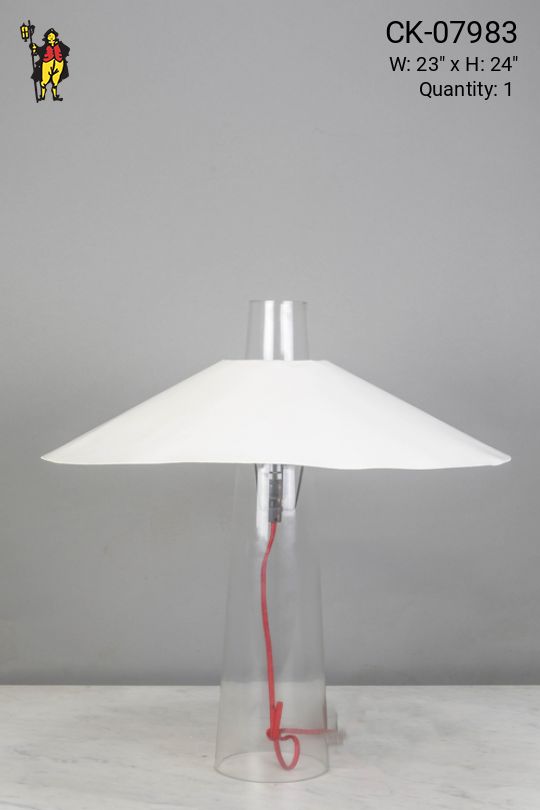 Glass Contemporary Table Lamp