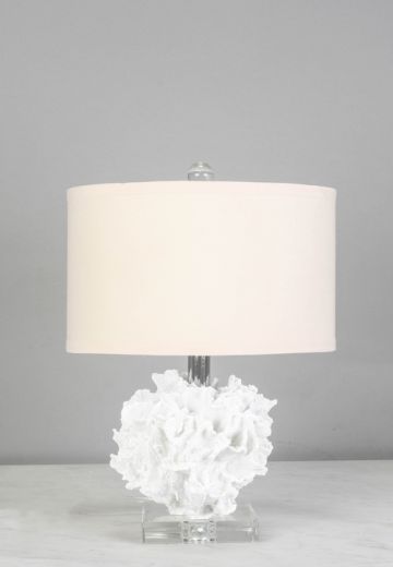 White Coral Table Lamp