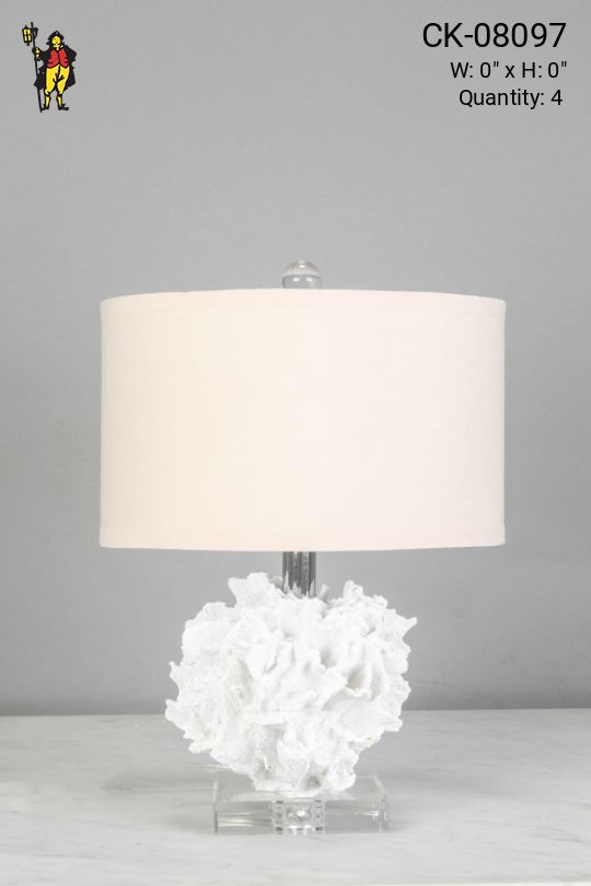 White Coral Table Lamp