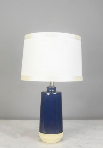 Navy Blue Ceramic Table Lamp