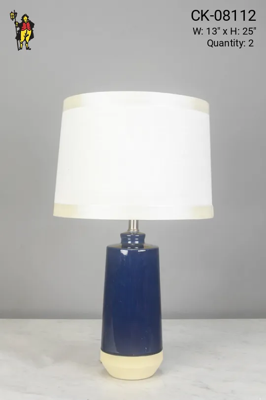 Navy Blue Ceramic Table Lamp