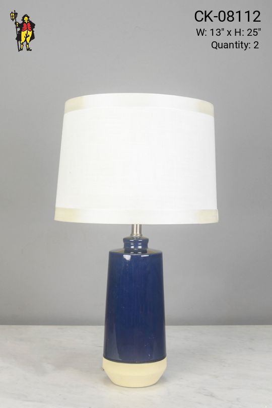 Navy Blue Ceramic Table Lamp
